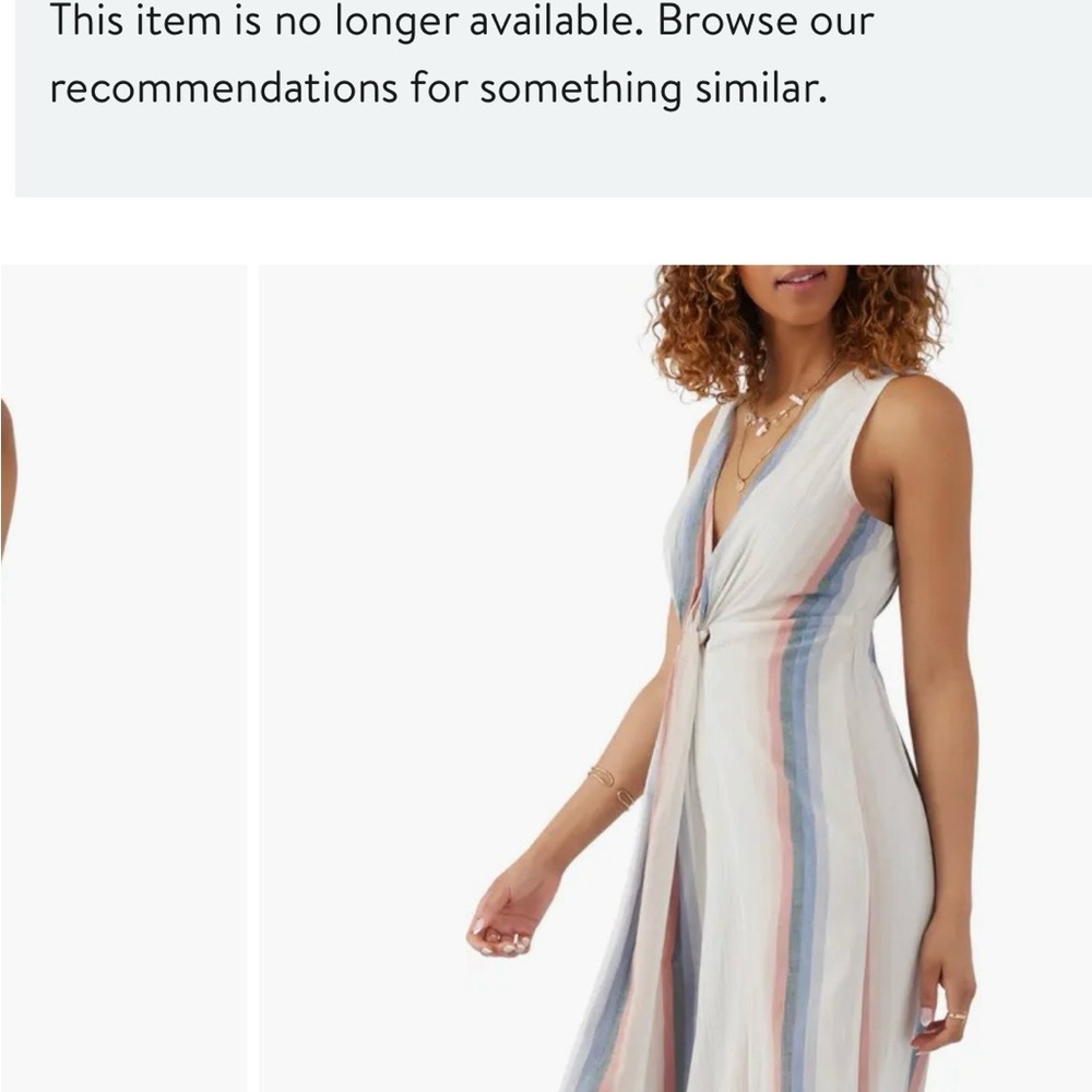 O'Neill Multicolor Striped Maxi Dress